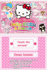 Loving Life with Hello Kitty and Friends Title Screen